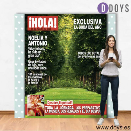 Photocall Fondo Boda Revista Hola  Jardín