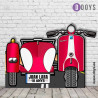 Photocall Moto Scooter con Sidecar Roja