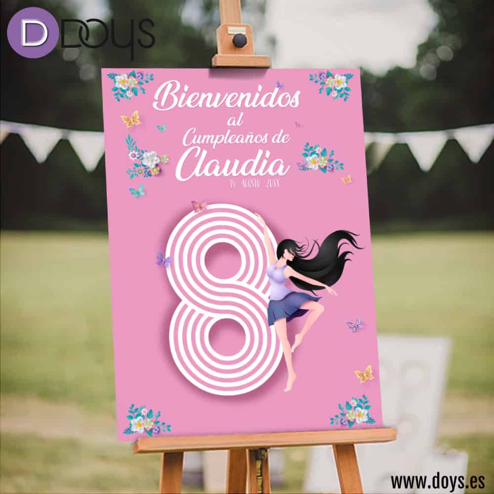 Cartel Bienvenida Cumpleaños -Ballet